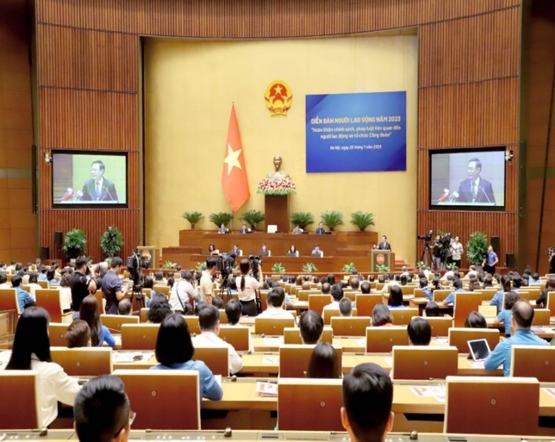 Đại biểu Công đoàn Giáo dục Việt Nam tham gia Diễn đàn người lao động năm 2023